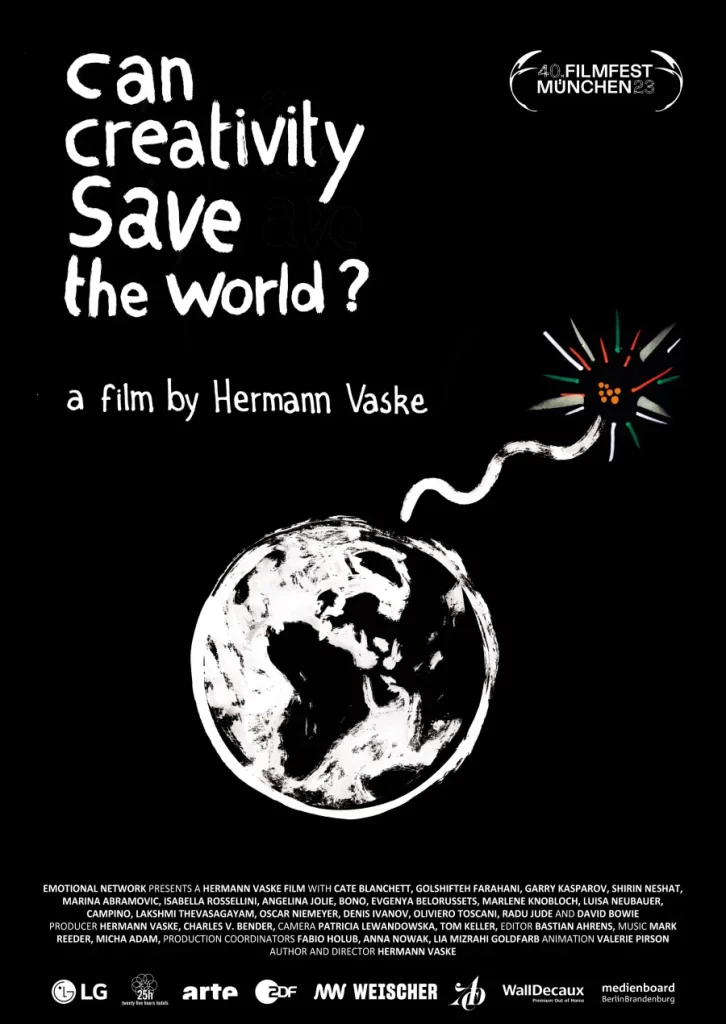 filmposter: can creativity save the world? a film by Hermann Vaske